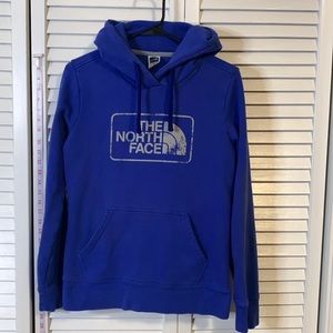 The North Face women’s medium blue sweatshirt hoodies